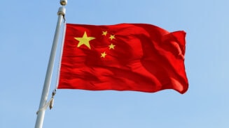 China flag scaled