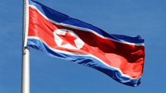 North Korea flag scaled