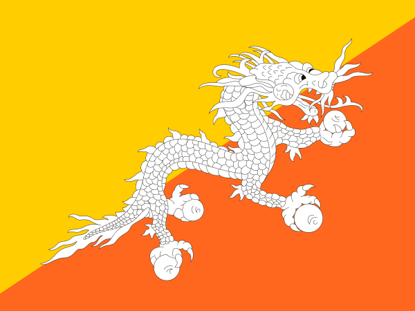 Flag Bhutan
