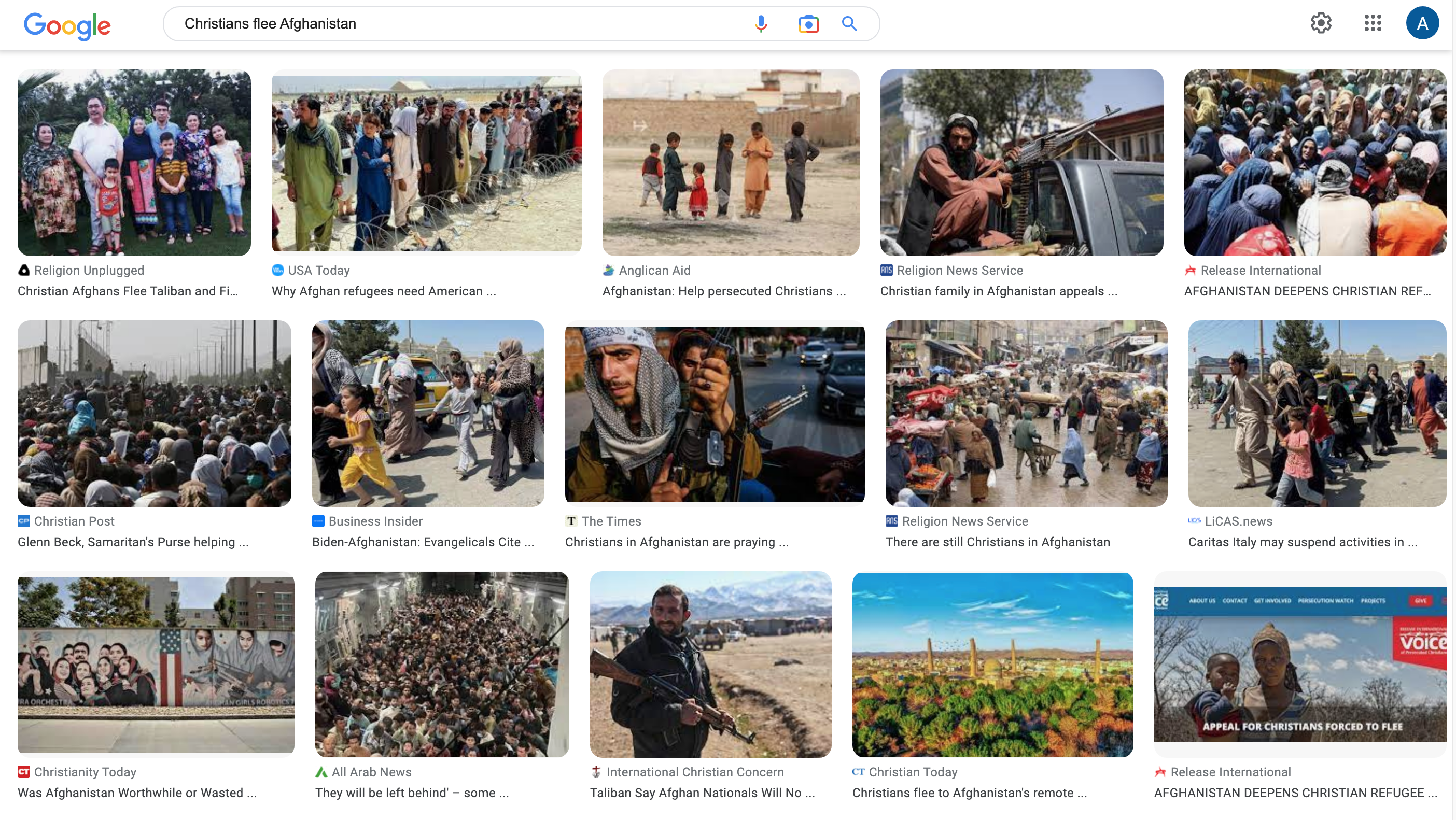 Afghan flee Google