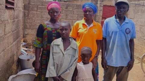 Elie and family Burkina Faso