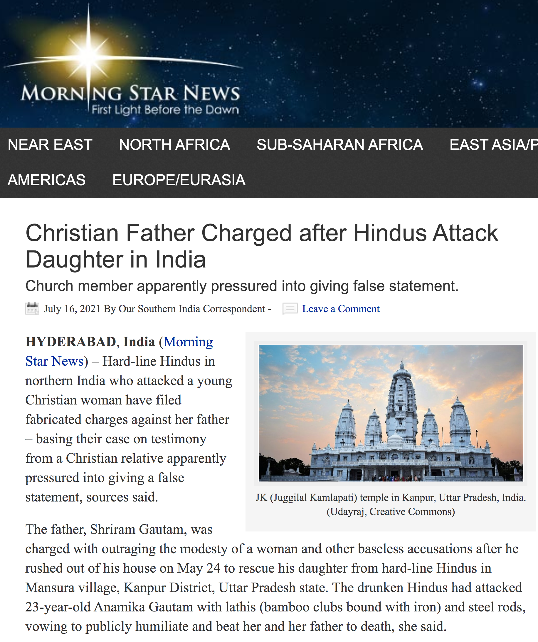 MSN India attack July 21