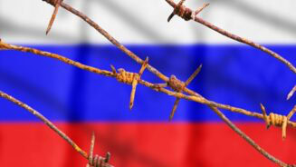 Russian Flag Barbed wireFI