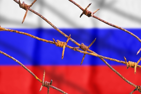 Russian Flag Barbed wireFI