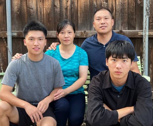 Dong Zhao and family