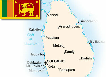 srilanka map