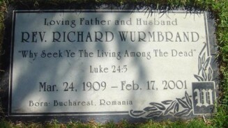 Richard Wurmbrand Headstone