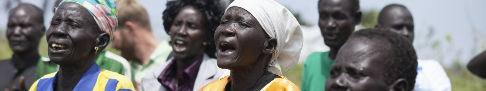 Panwel, South Sudan November 2, 2013: Unidentified Worshippers S