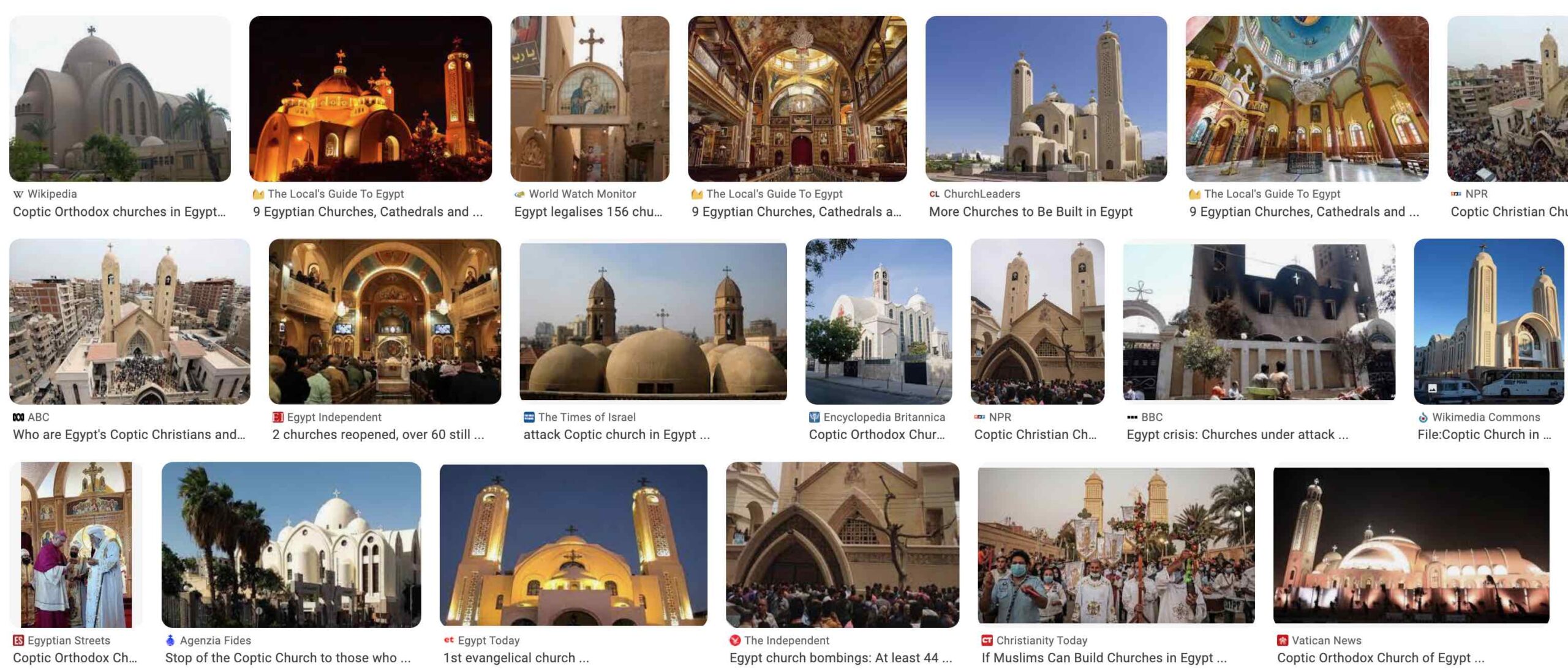 Egypt churches scaled