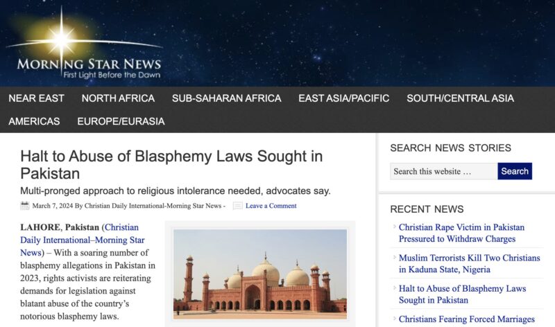 Blasphemy Laws Msn