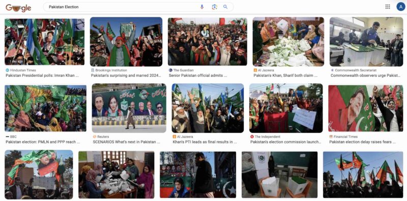 Pakistan Election Google