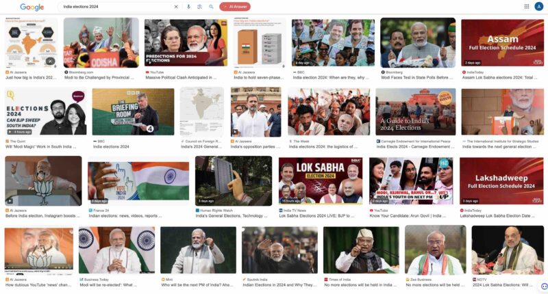 India Elections Google Grab