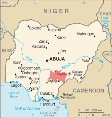 Nigeria Map With Benue State